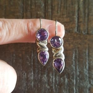 Amethyst Sterling Silver Earrings